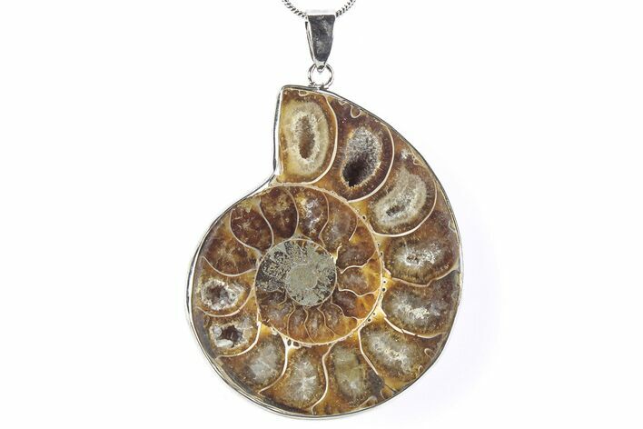 Fossil Ammonite Pendant - Million Years Old #290164